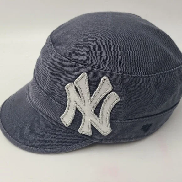 Women New York Yankees Hat Strapback 47 Brand Blue MLB Cadet Military Army Cap - Picture 6 of 12